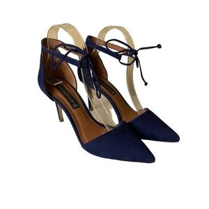 STEVEN BY STEVE MADDEN Struts D'Orsay Heels Women's Size 9M Cobalt Blue Suede